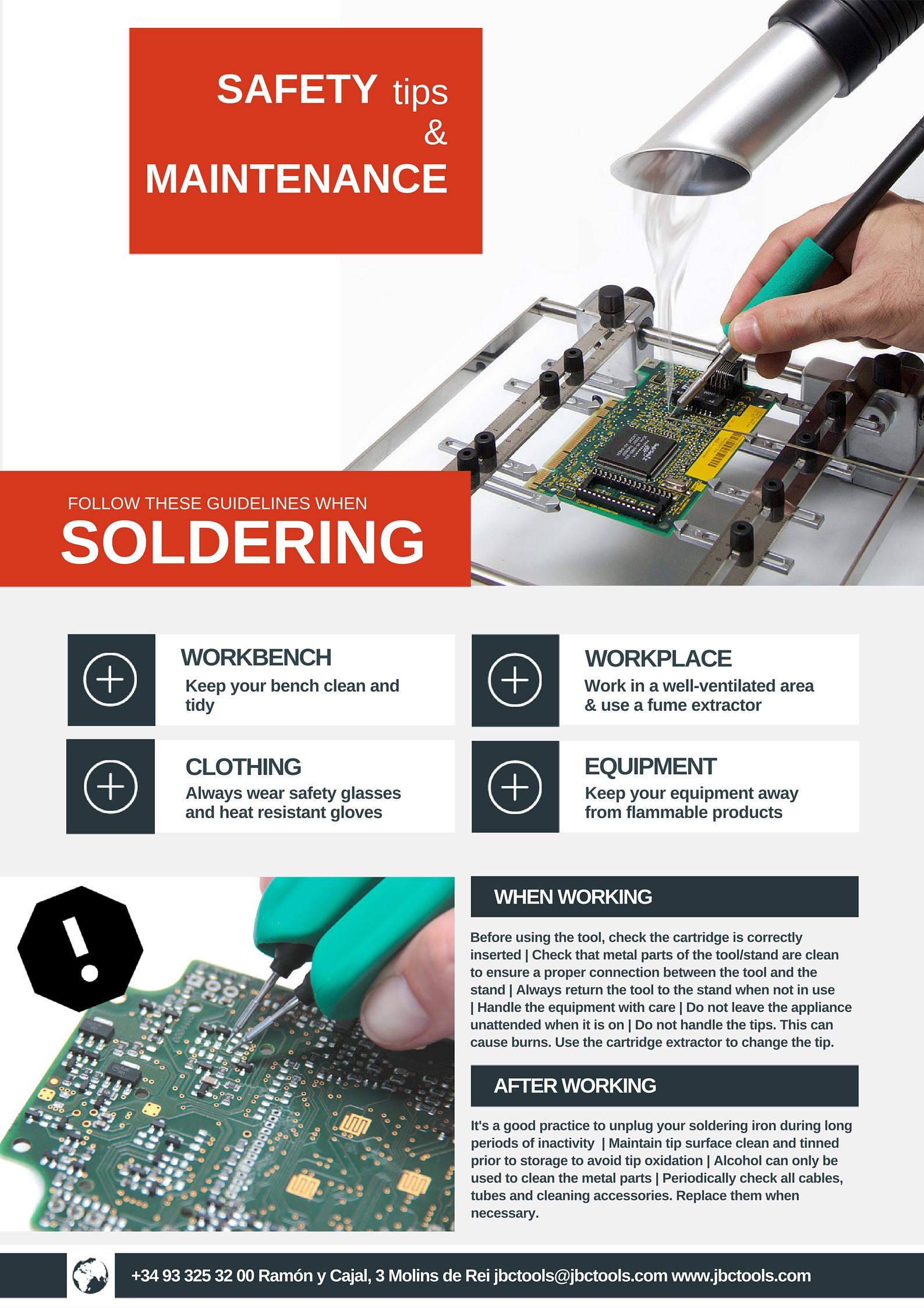 Safety guidelines for soldering - JBC Blog