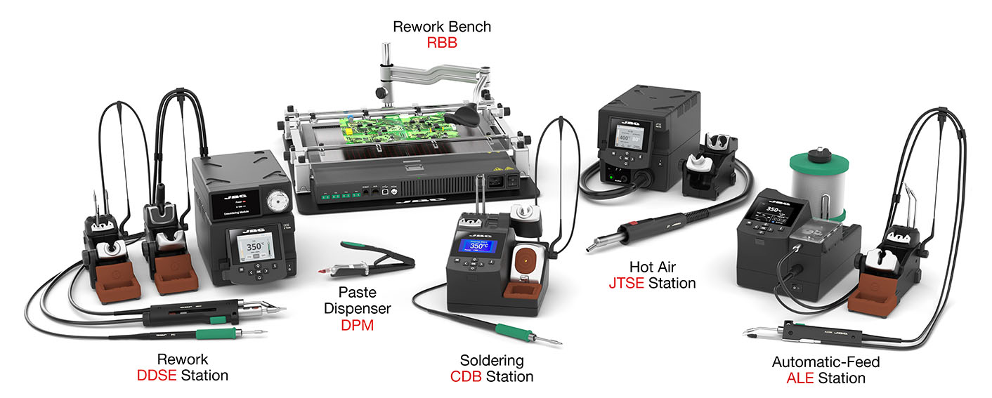 JBC Soldering Stations, Irons and Rework equipment for electronics